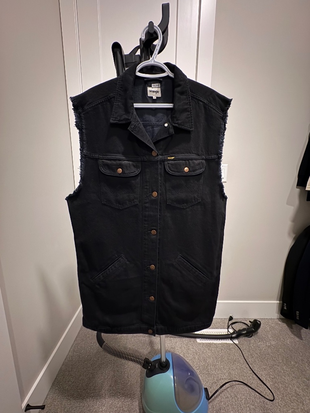 Wrangler - Black Denim Vest
